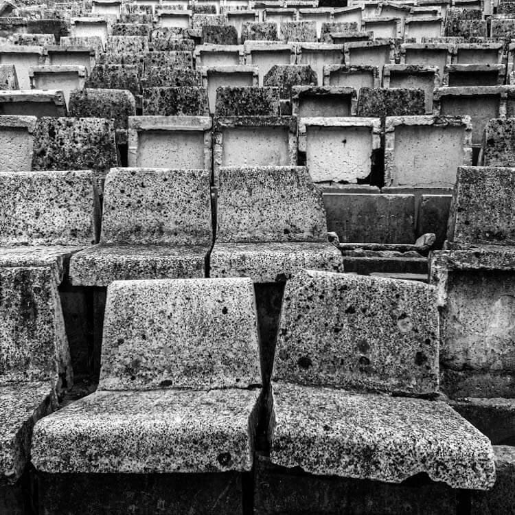 Abandoned Theatre in the Grand Park of Tirana
