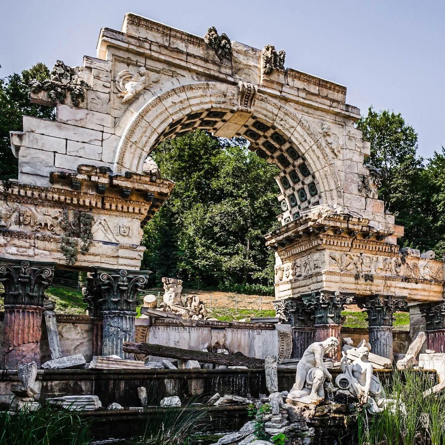 Fountain Ruin Schönbrunn Castle Gardens