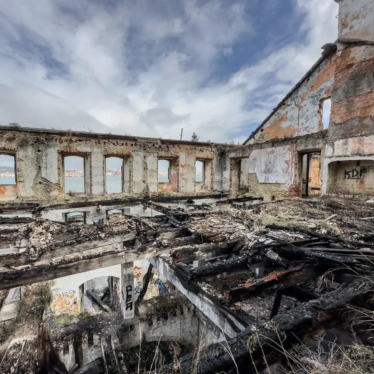 House at the abandoned winery in Almada