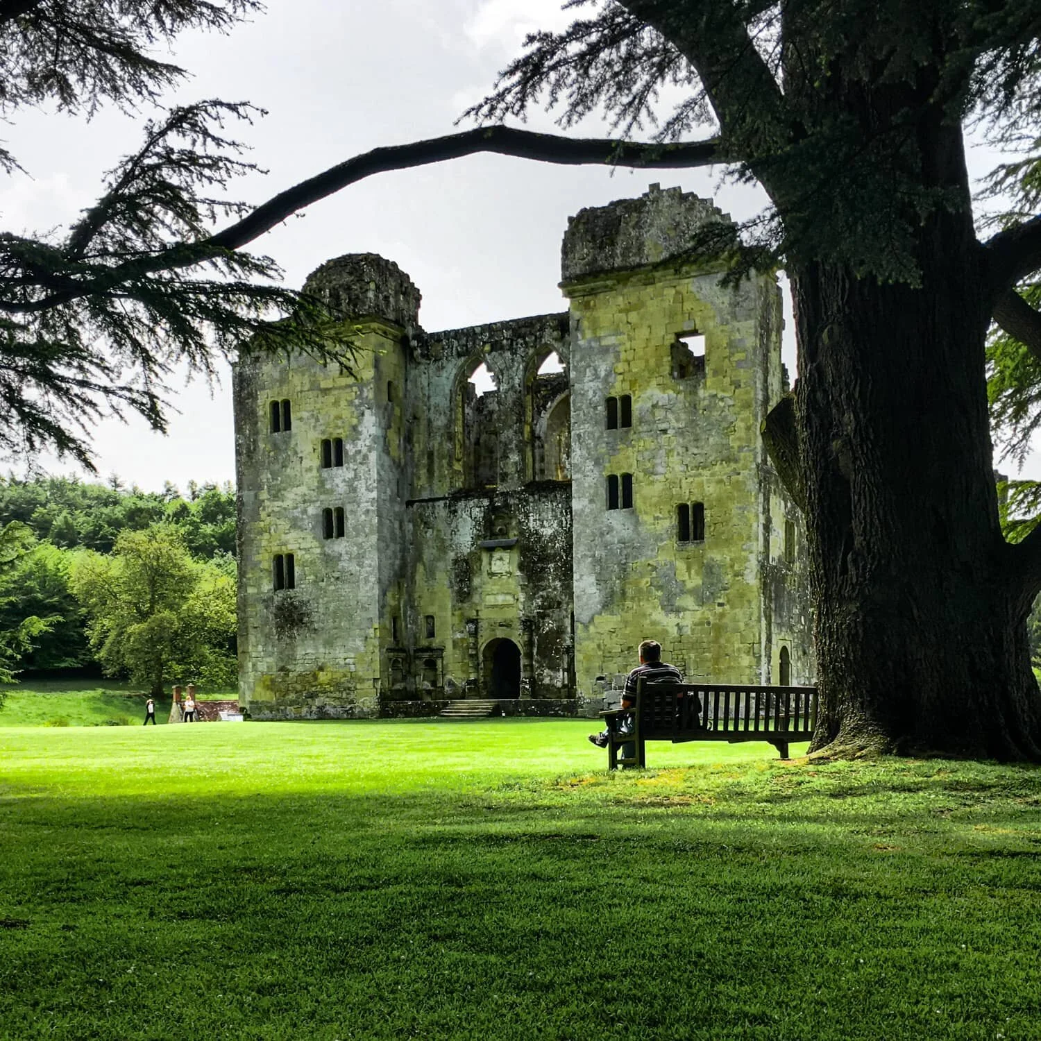 Intact half of Old Wardour Castle
