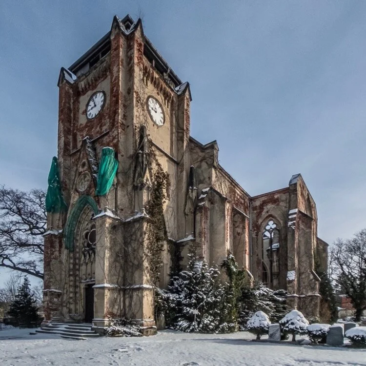 Abandoned Church Ruin at Wachau near Leipzig