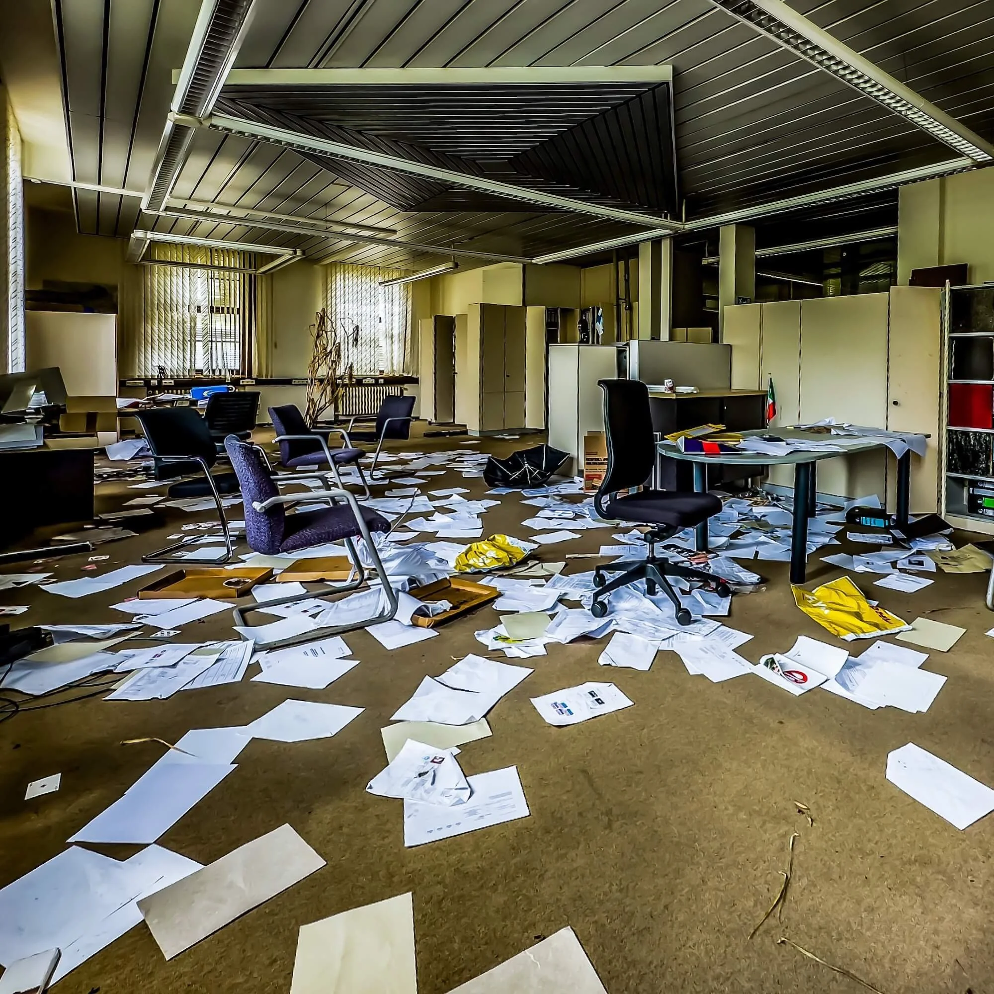 Abandoned office