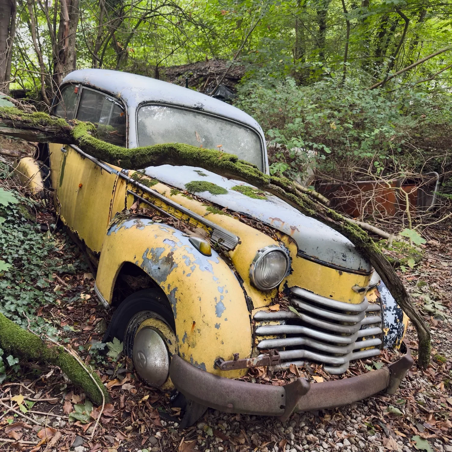 A Chevrolet Fleetline at the car graveyard in Germany