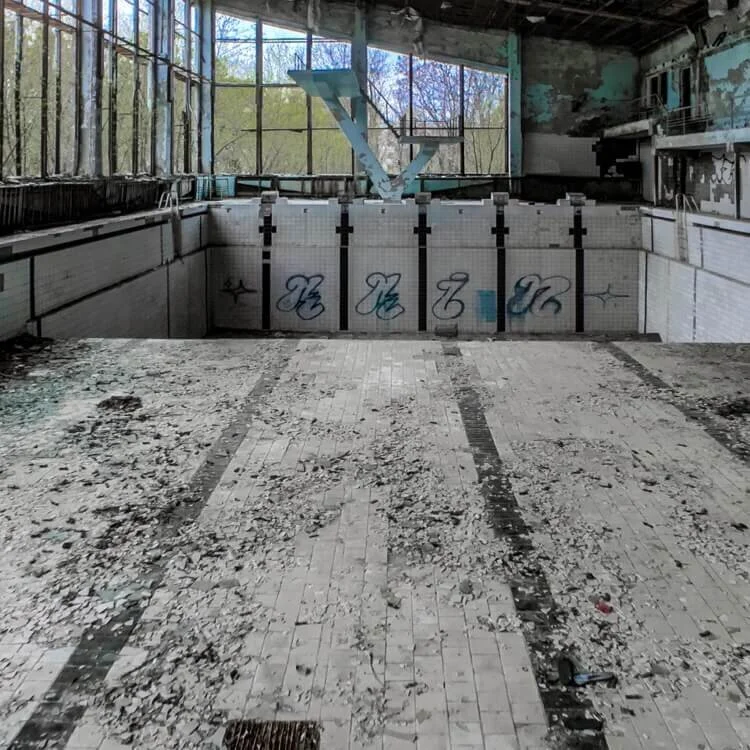 Swimming Hall in the Palace of Culture in Pripyat