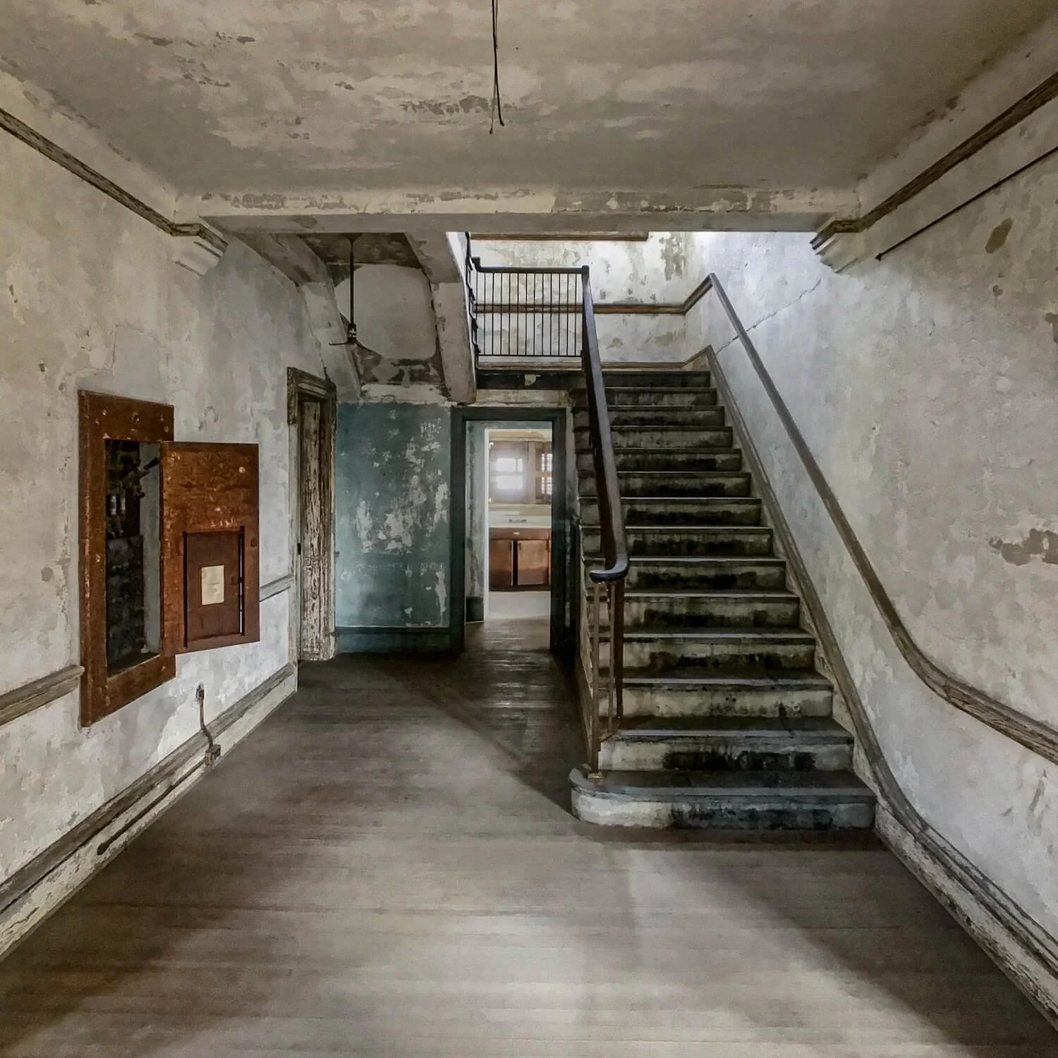 Not so long corridor with stairs