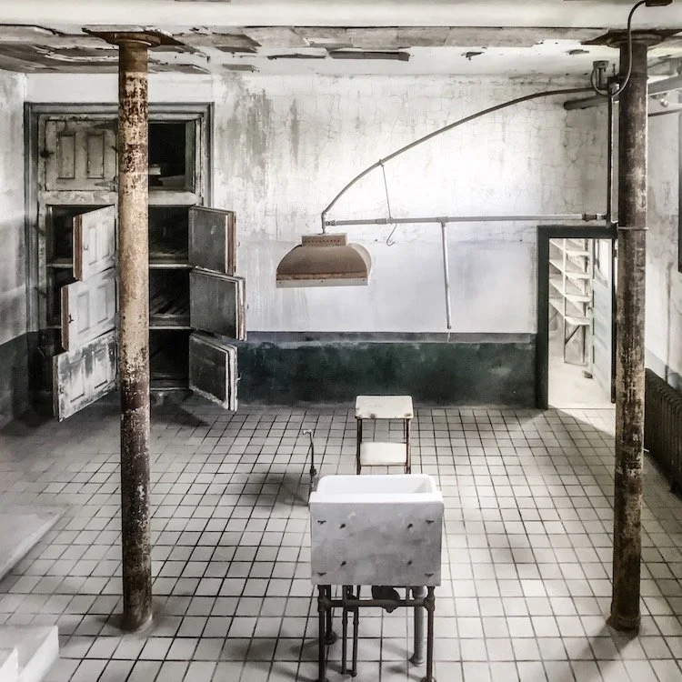 Hard hat tour at the abandoned Hospital at Ellis Island