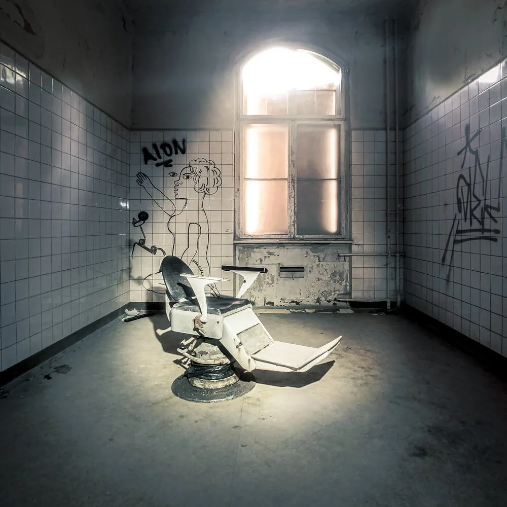 Dentist's Chair at the abandoned filming location of A Cure for Wellness; Germany. Shot on iPhone X