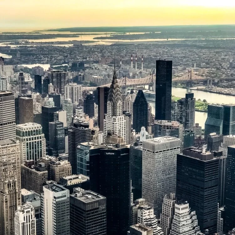 Chrysler Building photographed from “Top of the Rock” with iPhone 2x Zoom