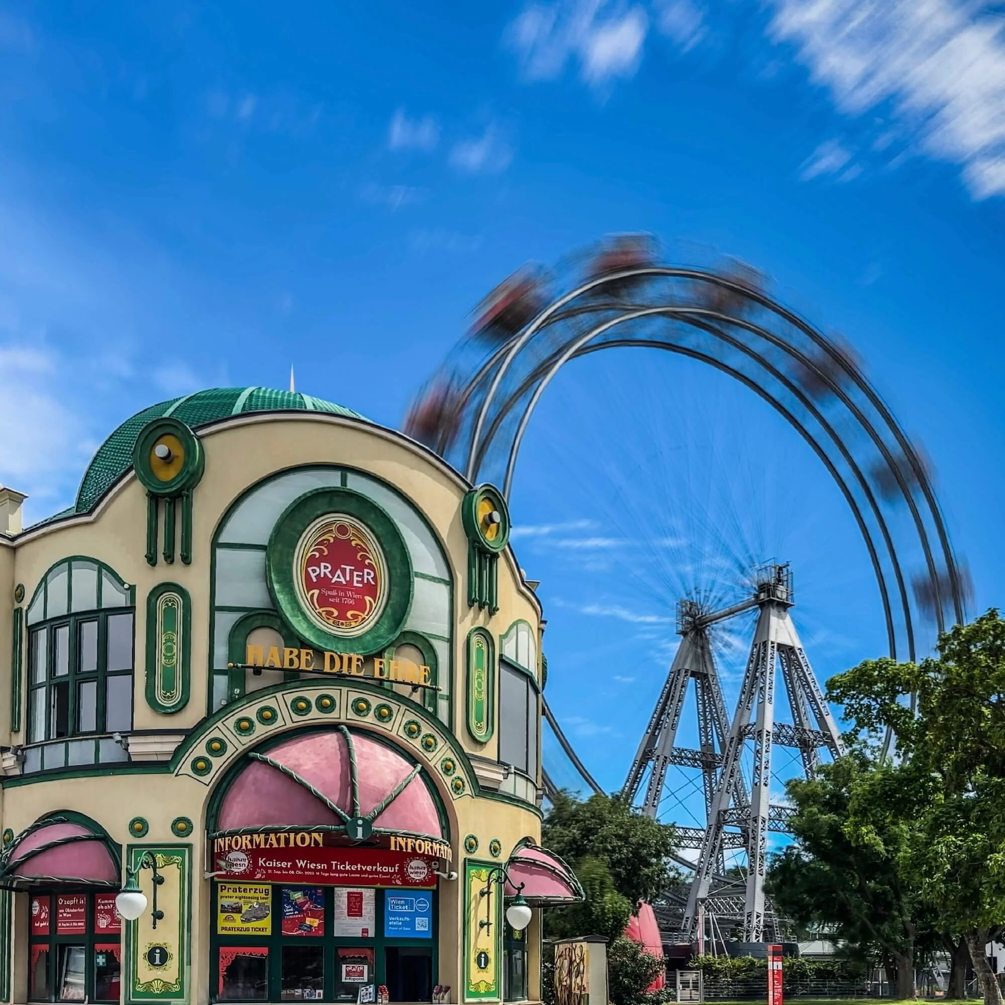 Spinning Ferris Wheel, Austria, photographed with Reeheld camera app