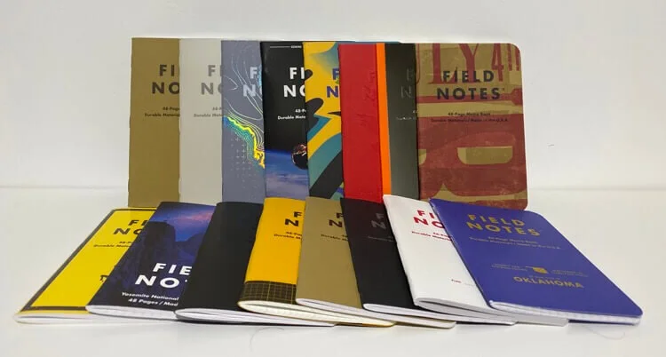 A tiny selection of the Field Notes Memo books I own.