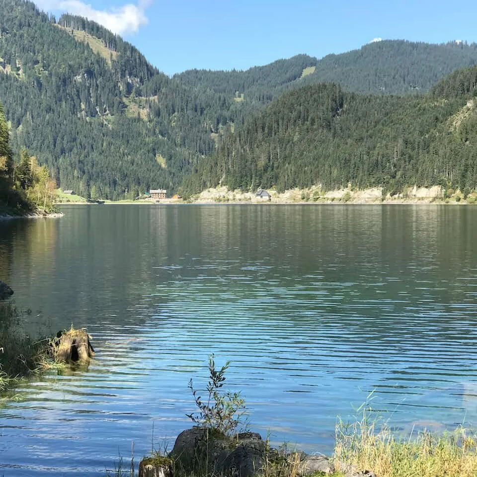 Restaurant at Gosau Lake shot wit iPhone 7 plus wide angle lens at 1/377, ISO 20