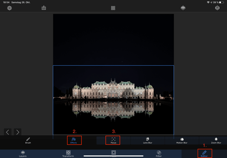 Applying blue to make the reflection look more realsistic
