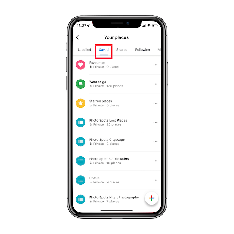 How to find your places from Google Trips in Google Maps