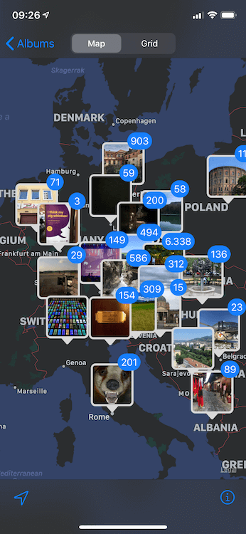 Places album to re-discover photos