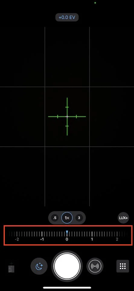 Enable Lux+ in ProCamera App
